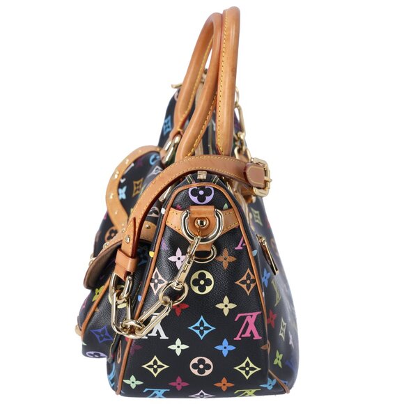 Louis Vuitton x Murakami Rita Monogram Multicolor Shoulder Bag M40126 Black - Picture 4 of 10